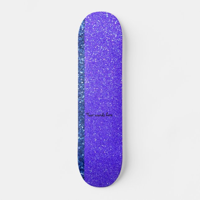 Skateboard Purpurina arcoiris (Anverso)