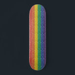 Skateboard Purpurina arcoiris parece diversión de orgullo<br><div class="desc">Este diseño se puede personalizar eligiendo la opción personalizar para añadir texto o realizar otros cambios. Si este producto tiene la opción de transferir el diseño a otro artículo, asegúrese de ajustar el diseño para que se ajuste si es necesario. Contáctame en colorflowcreations@gmail.com si deseas tener este diseño en otro...</div>