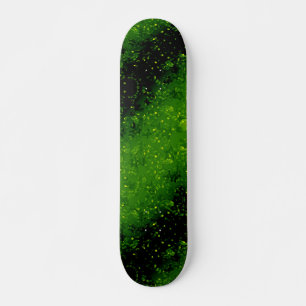 Skateboard Purpurina brillan sin fisuras el brillo verde del