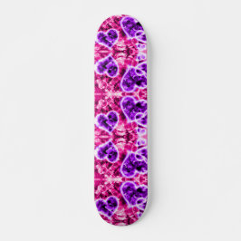 Skateboard Purpurina Corazón Cruiser Personalizado Pro Larga