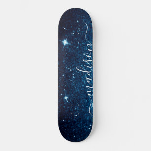 Skateboard Purpurina de la mancha azul de la marina personali