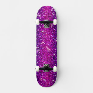 Skateboard Purpurina esparce textura rosada morada