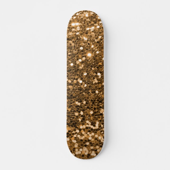 Skateboard Purpurina Gold (Anverso )