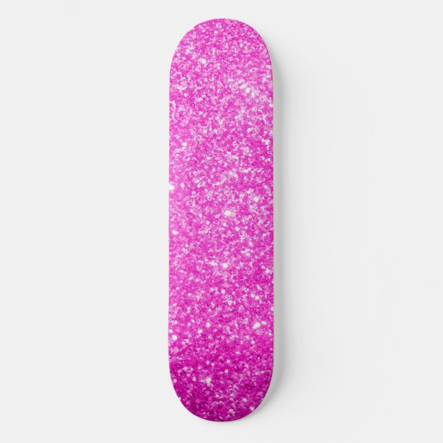 Skateboard Purpurina rosado (Anverso)