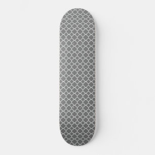 Skateboard Quatrefoil gris