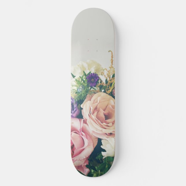 Skateboard Qué en Clavel (Anverso)