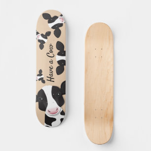 Skateboard Que tengan un Ilustracion animal blanco negro de v