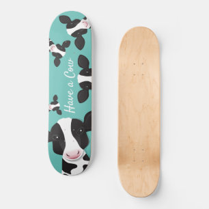 Skateboard Que tengan un Ilustracion Verde azulado de animal