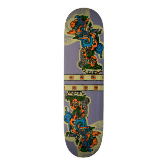 Skateboard Quetzalcoatl. Aztec Tribal.
