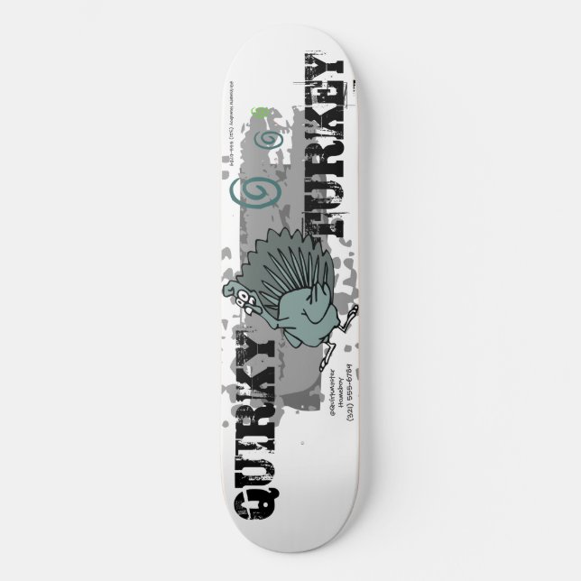 Skateboard QUIRKY TURKEY Skate Life Personalizado Deck (Anverso)