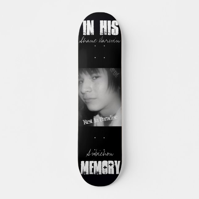 Skateboard R.I.P. Shane (Anverso )