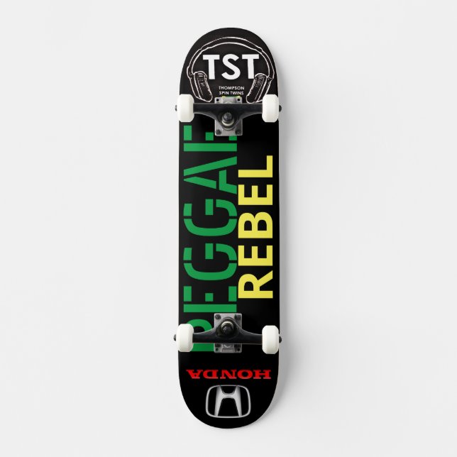 SKATEBOARD RÁGINA REBEL DE REGGAE (Anverso)