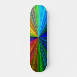 Skateboard Rainbow Burst