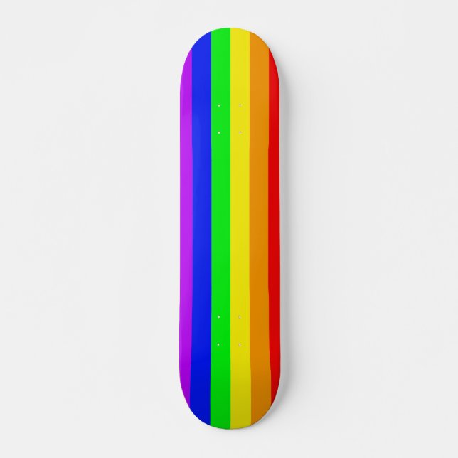 Skateboard Rainbow Flag (Anverso )