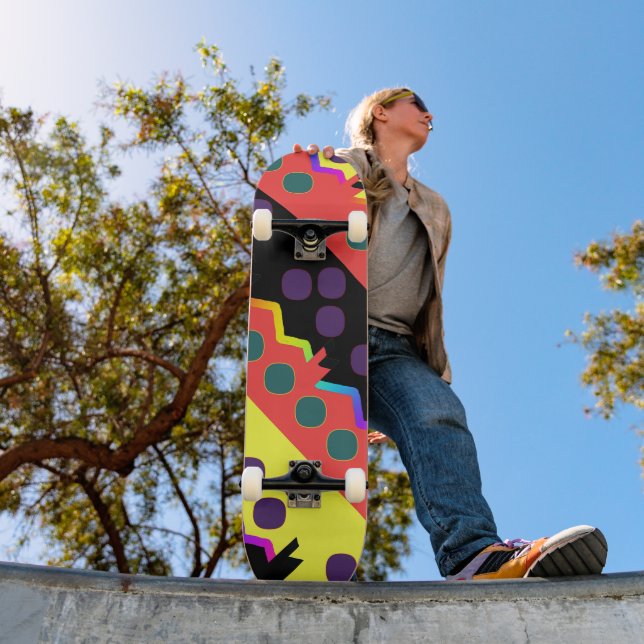 Skateboard Rainbow Jagged Geo (Exterior 1)