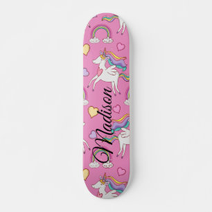 Skateboard Rainbow unicorn