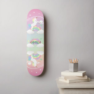 Skateboard Rainbow Unicornits