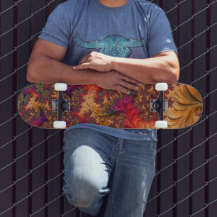 Skateboard Ramo abstracto fractal brillante y alucinante