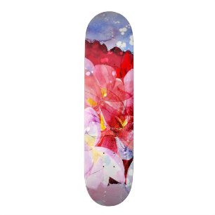 Skateboard Ramo hermoso de flores