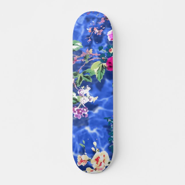 Skateboard Ramos con rosas (Anverso )
