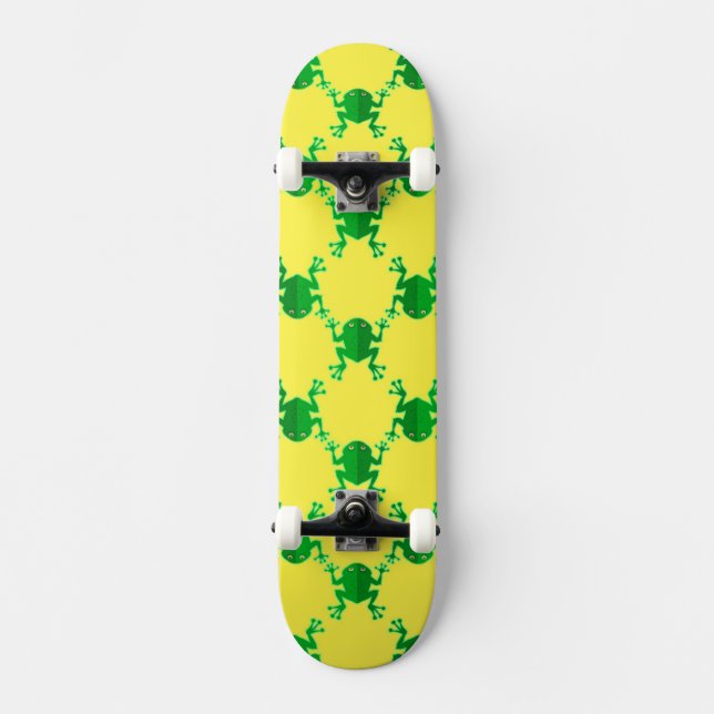 Skateboard Ranas lindas del dibujo animado (Anverso)