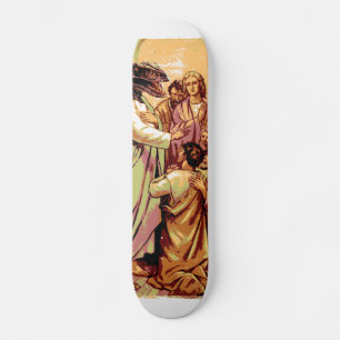 Skateboard Raptor Jesus