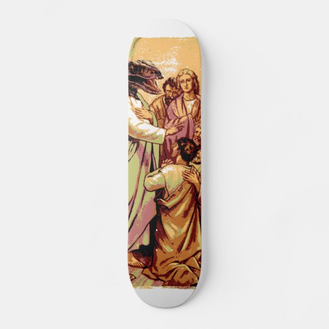 Skateboard Raptor Jesus (Anverso)