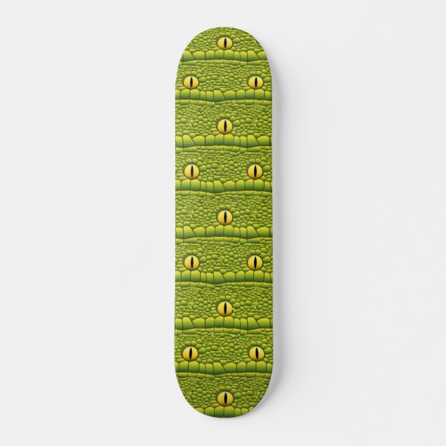 Skateboard Raro Snake Lover Reptile Ojos Patrón de piel (Anverso )