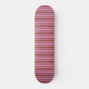 Skateboard Raspador rosa / Raspberry Stripes personalizado