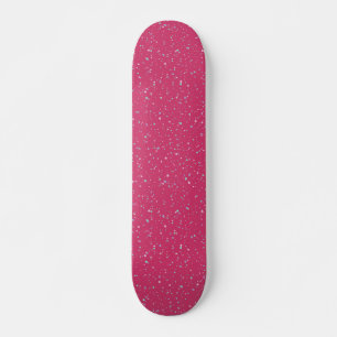 Skateboard Raspberry Paint Speckled Pastel Splatter Paint Pai