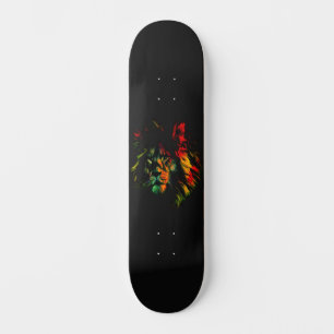 Skateboard Rasta Lion