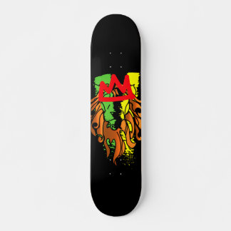 Skateboard Rasta Lion Crown