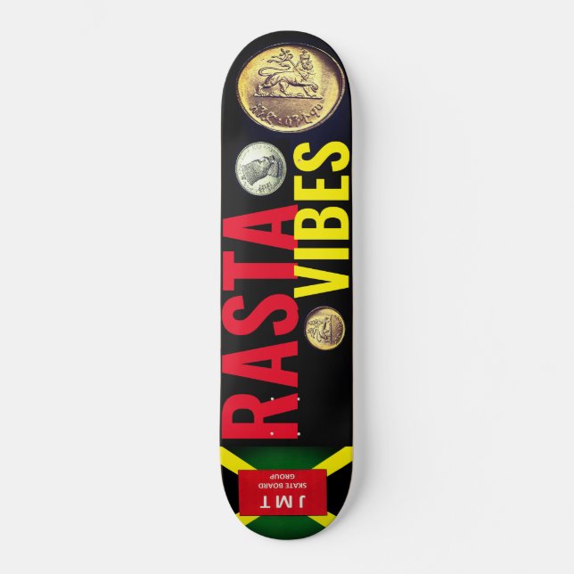 Skateboard RASTA VIBES (Anverso)
