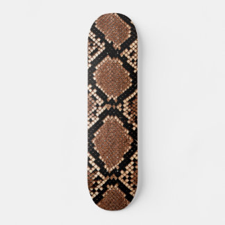 Skateboard Rattlesnake Snake Skather Leather Faux