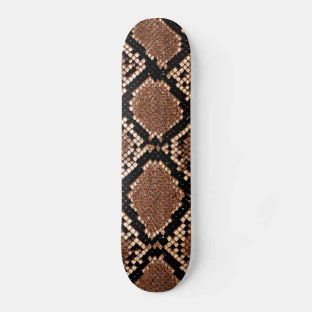 Skateboard Rattlesnake Snake Skather Leather Faux (Anverso)