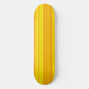 Skateboard Rayas amarillas naranjas