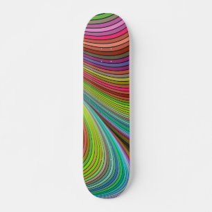 Skateboard rayas arco iris patinar