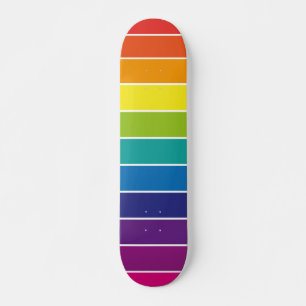 Skateboard Rayas arcoiris