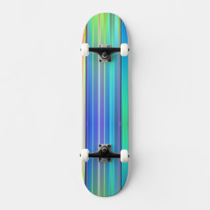 Skateboard Rayas arcoiris