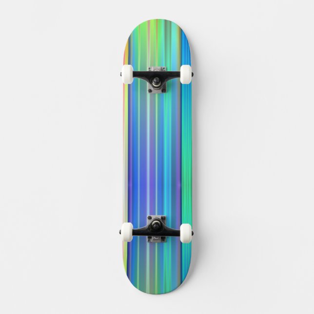 Skateboard Rayas arcoiris (Anverso)