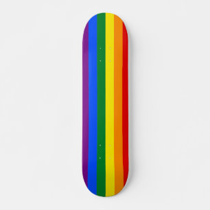 Skateboard Rayas arcoiris Personalizado