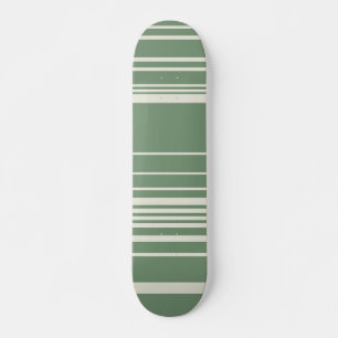 Skateboard Rayas complejas en verde