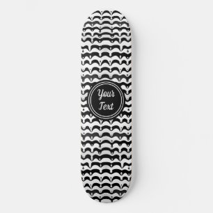 Skateboard Rayas de cebra de fusión blanca y negra Jazzy