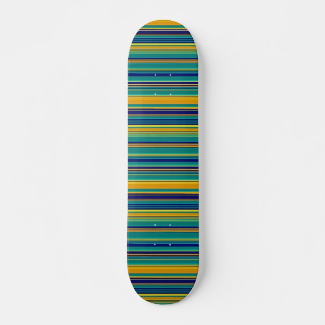 Skateboard Rayas de color (Anverso )