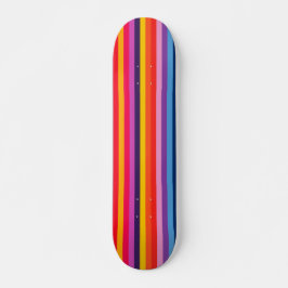 Skateboard Rayas de estilo arcoíris coloridas