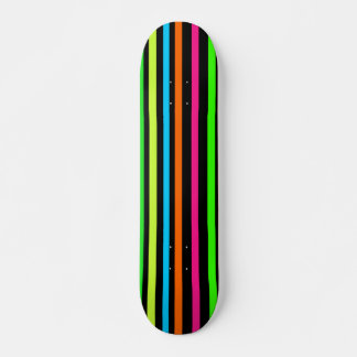 Skateboard Rayas de neón