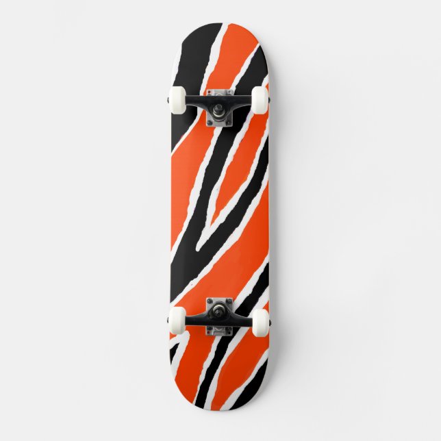 Skateboard Rayas de Tigre (Anverso)