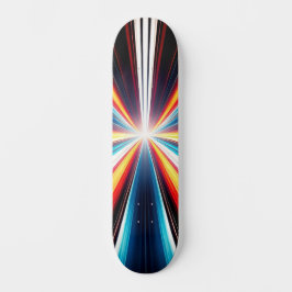 Skateboard Rayas de velocidad de la luz Arte