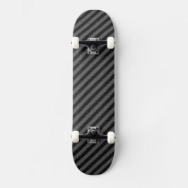 Skateboard Rayas diagonales delgadas en negro y gris