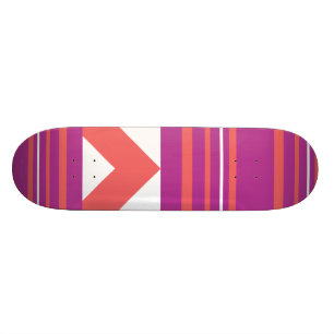 Skateboard Rayas finas púrpuras